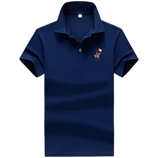 Men's Trendy Short Sleeve Lapel Casual Business Shirt