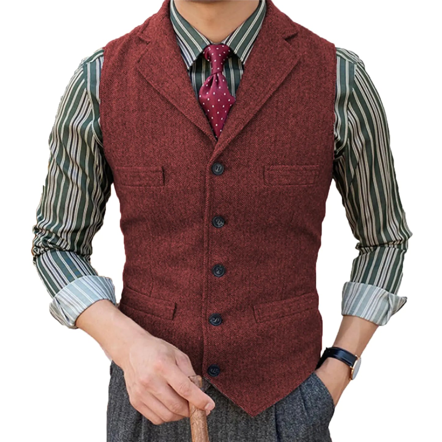 Slim Suit Men's Vest for Business & Casual Weddings