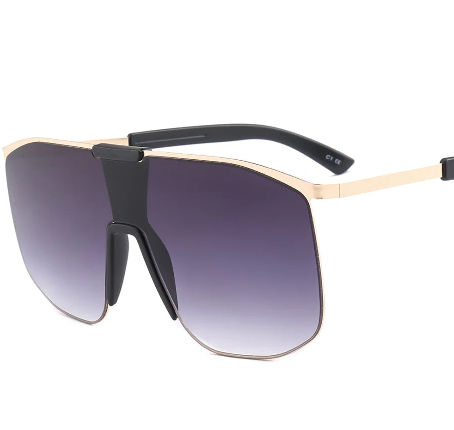 Sunglasses, One-Piece Big Frame Sunglasses