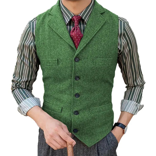 Slim Suit Men's Vest for Business & Casual Weddings