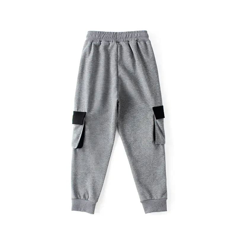 Kids' Cotton Sweatpants with Pockets for Teens