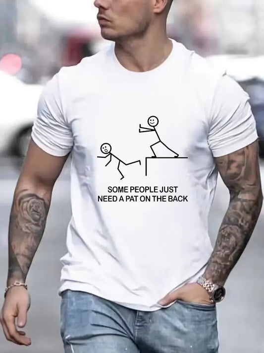 Cool Hip-hop Street Scene Cotton Men's T-shirt