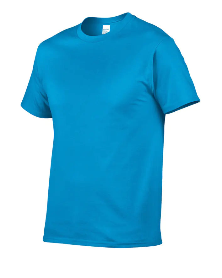 GILDAN 63000 Cotton Crew Neck Logo T-Shirt for Men