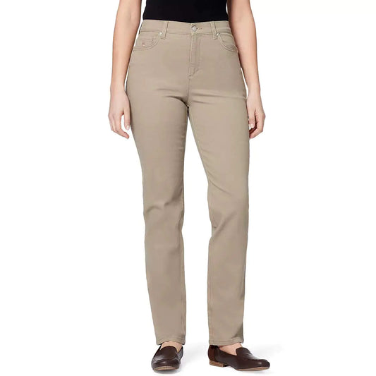 Gloria Vanderbilt Womens Classic Jeans| Amanda High Rise Tapered Mom Jean|Various Size Colors - Hazelnut 8 Long