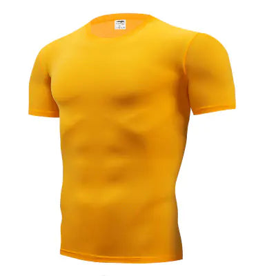 Men's Solid Color Stretch Casual Crew Neck T-Shirt