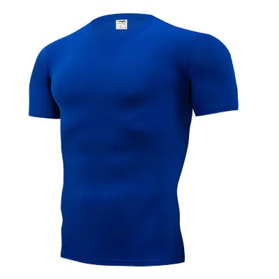 Men's Solid Color Stretch Casual Crew Neck T-Shirt